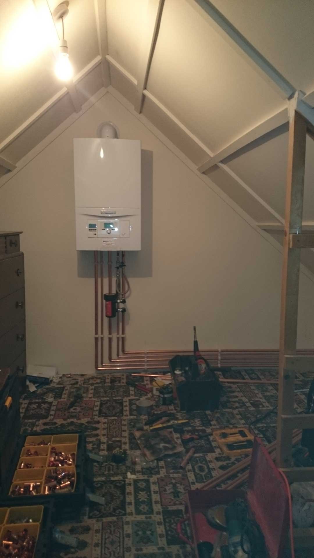 Loft Combi Boiler Installation Major Plumbing Wells